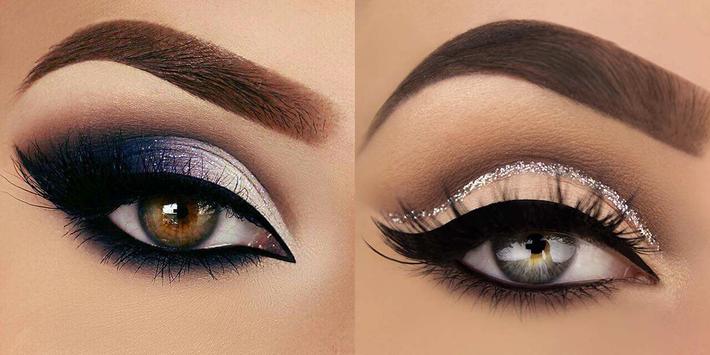 American makeup - These looks both use false eyelashes Image courtesy of APKPure