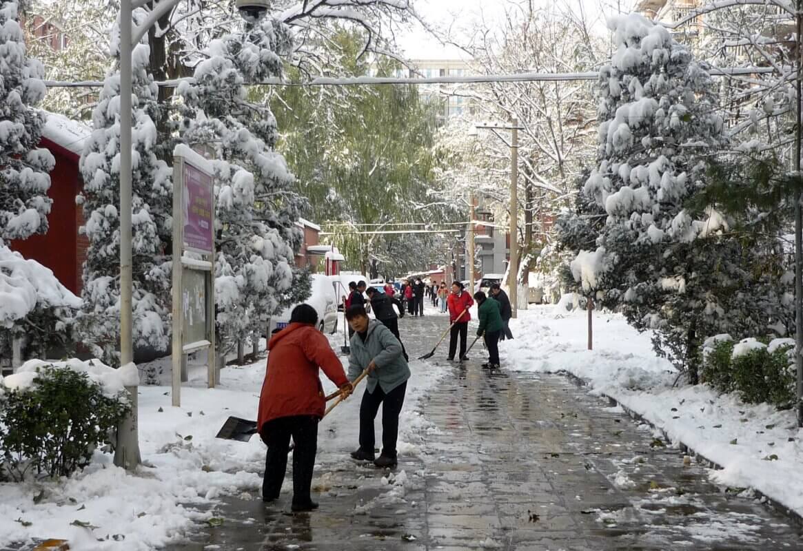 Snowfall in Beijing, November 2019