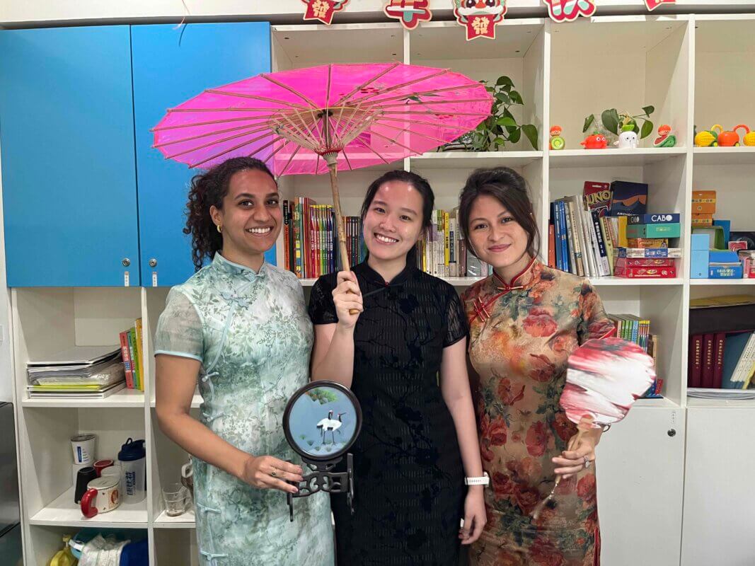 Dressing up in Qipao