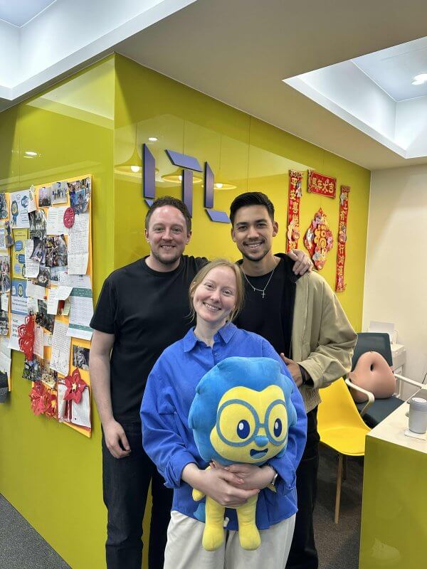 Influencer Jamie Zhu at LTL Shanghai with Mojca and Max